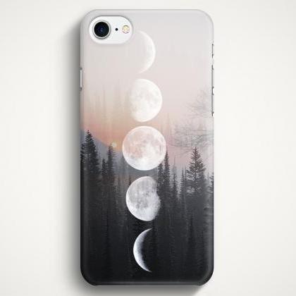 Moon Phases Forest Case For Iphone 7 Iphone 7 Plus..