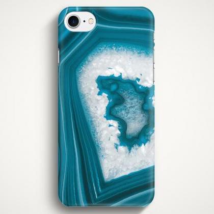 Blue Agate Stone Texture Case For Iphone 7 Iphone..