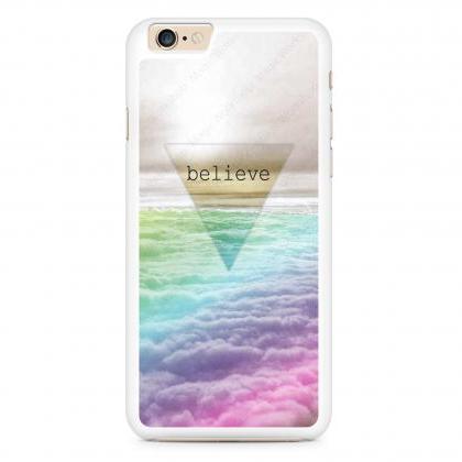 Believe, Triangle, Clouds Case For Iphone 4 4s 5..
