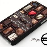 iPhone 4 4S 5 5S 5C case, iPhone 4 4S 5 5S 5C cover, Life's like a box of chocolates, you never know what your'e gonna get, Chocolate Box