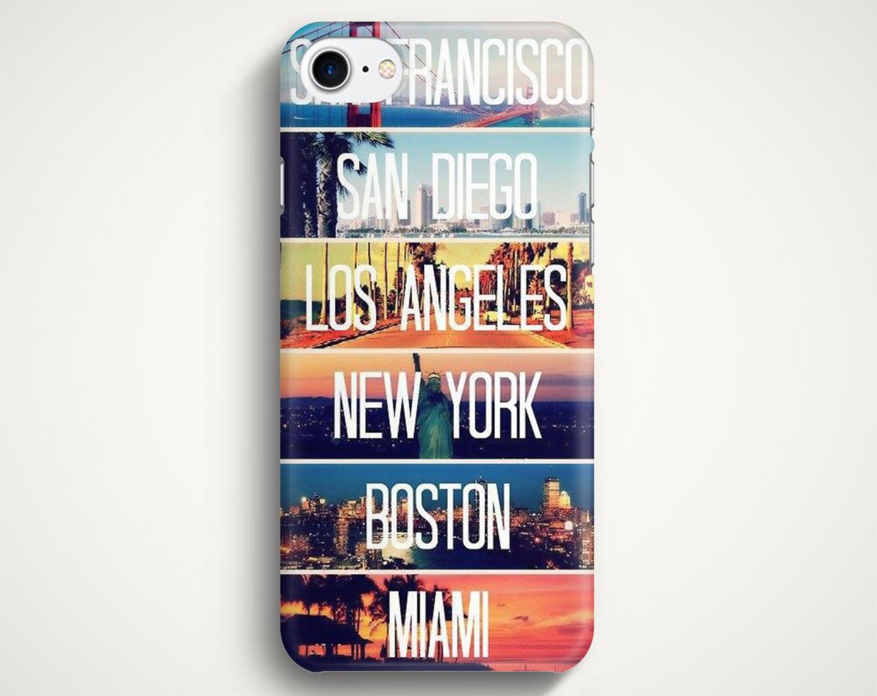 San Francisko, Boston, Miami, San Diego, York Case For Iphone 7 Iphone 7 Plus Samsung Galaxy S8 Galaxy S7 Galaxy A3 Galaxy A5 Galaxy A7 Lg G6 Lg
