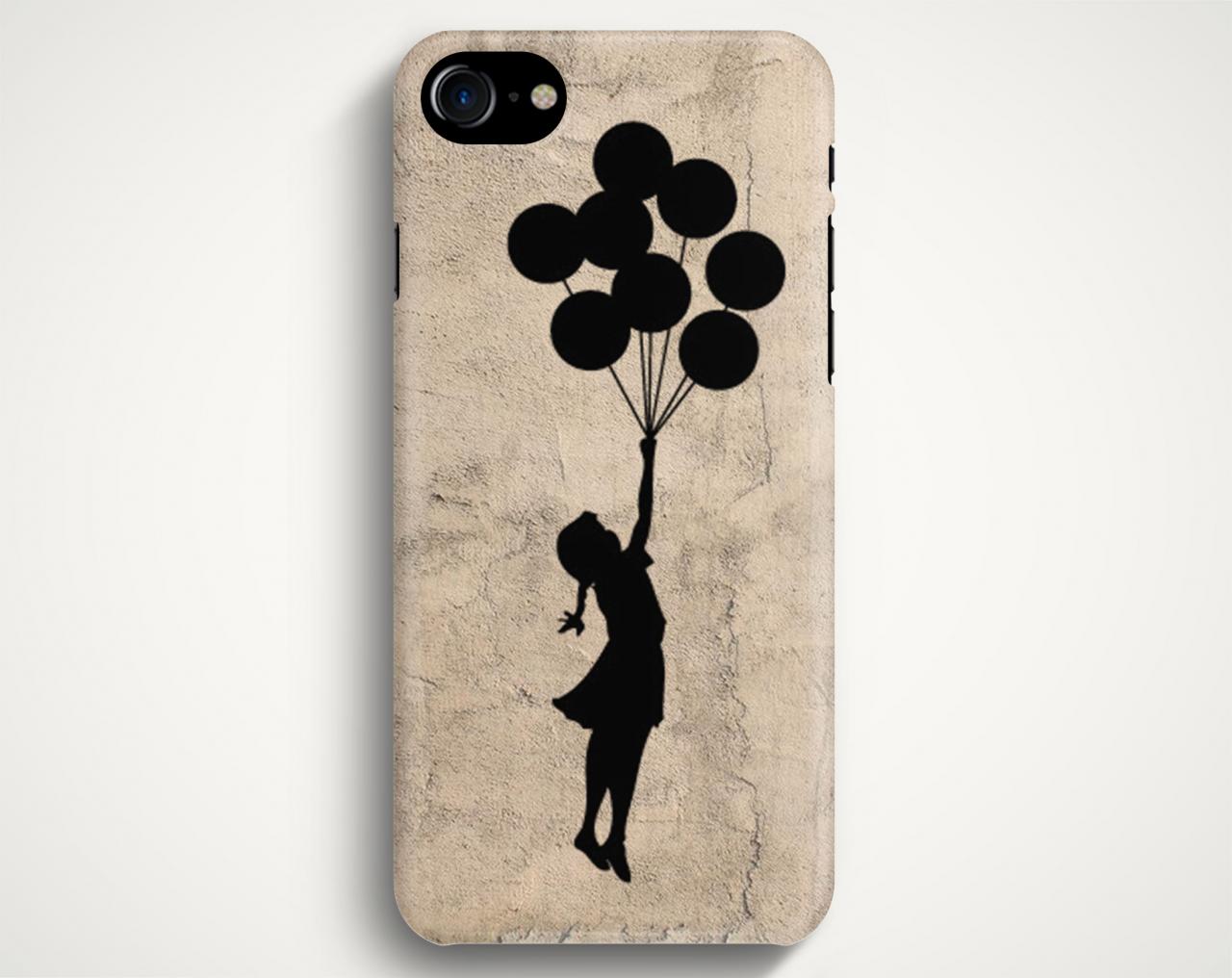 Girl With Balloons On Case For Iphone 7 Iphone 7 Plus Samsung Galaxy S8 Galaxy S7 Galaxy A3 Galaxy A5 Galaxy A7 Lg G6 Lg G5 Htc 10
