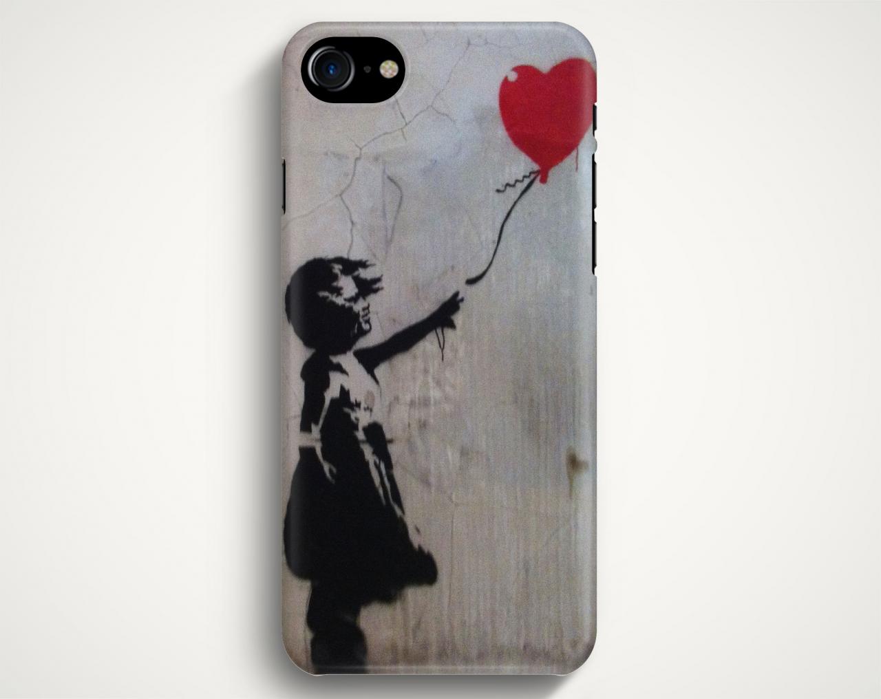 Girl With Balloon On Case For Iphone 7 Iphone 7 Plus Samsung Galaxy S8 Galaxy S7 Galaxy A3 Galaxy A5 Galaxy A7 Lg G6 Lg G5 Htc 10