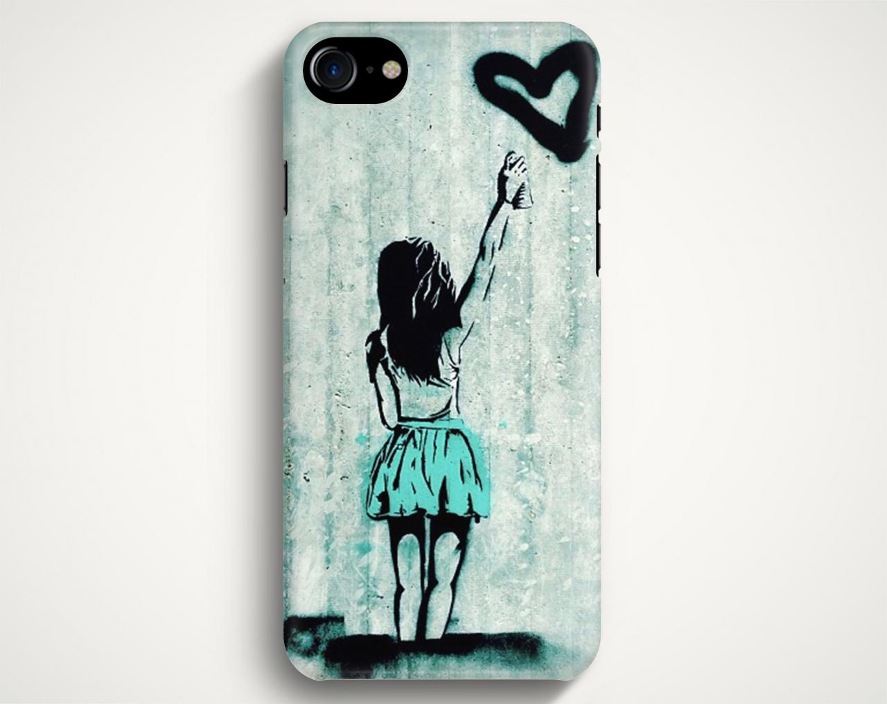 Girl Graffitti Heart Case For Iphone 7 Iphone 7 Plus Samsung Galaxy S8 Galaxy S7 Galaxy A3 Galaxy A5 Galaxy A7 Lg G6 Lg G5 Htc 10