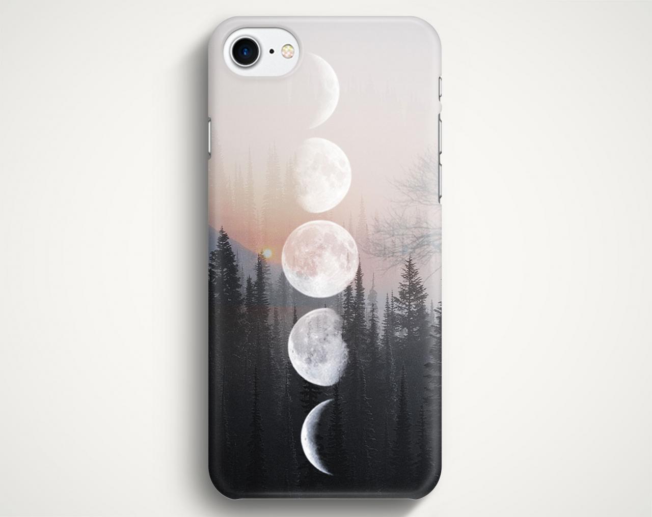 Moon Phases Forest Case For Iphone 7 Iphone 7 Plus Samsung Galaxy S8 Galaxy S7 Galaxy A3 Galaxy A5 Galaxy A7 Lg G6 Lg G5 Htc 10