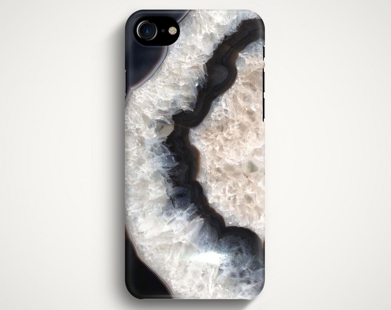 Black Agate Stone Texture Case For Iphone 7 Iphone 7 Plus Samsung Galaxy S8 Galaxy S7 Galaxy A3 Galaxy A5 Galaxy A7 Lg G6 Lg G5 Htc 10