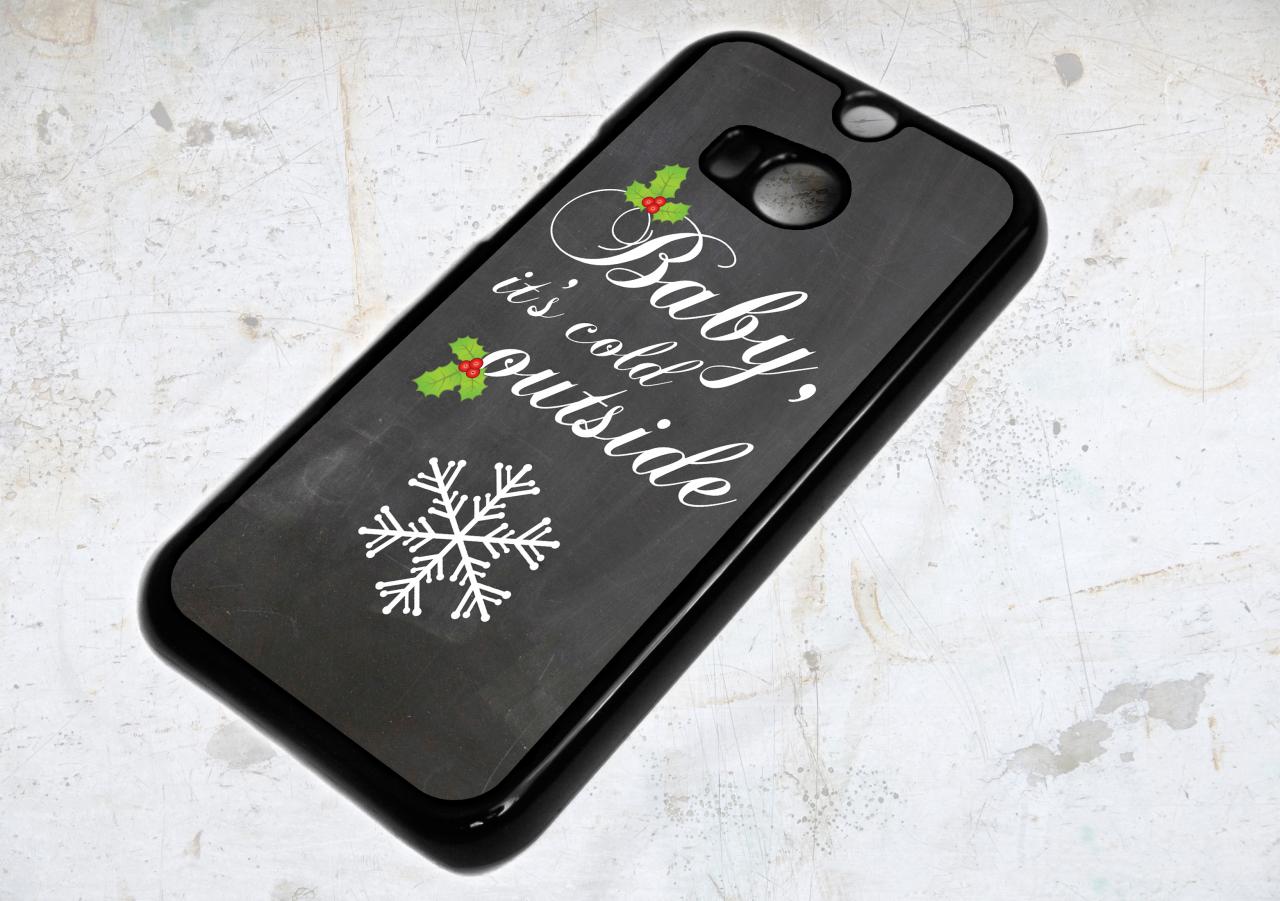 Htc One M8 Baby Its Cold Outside Christmas Snowflake Case