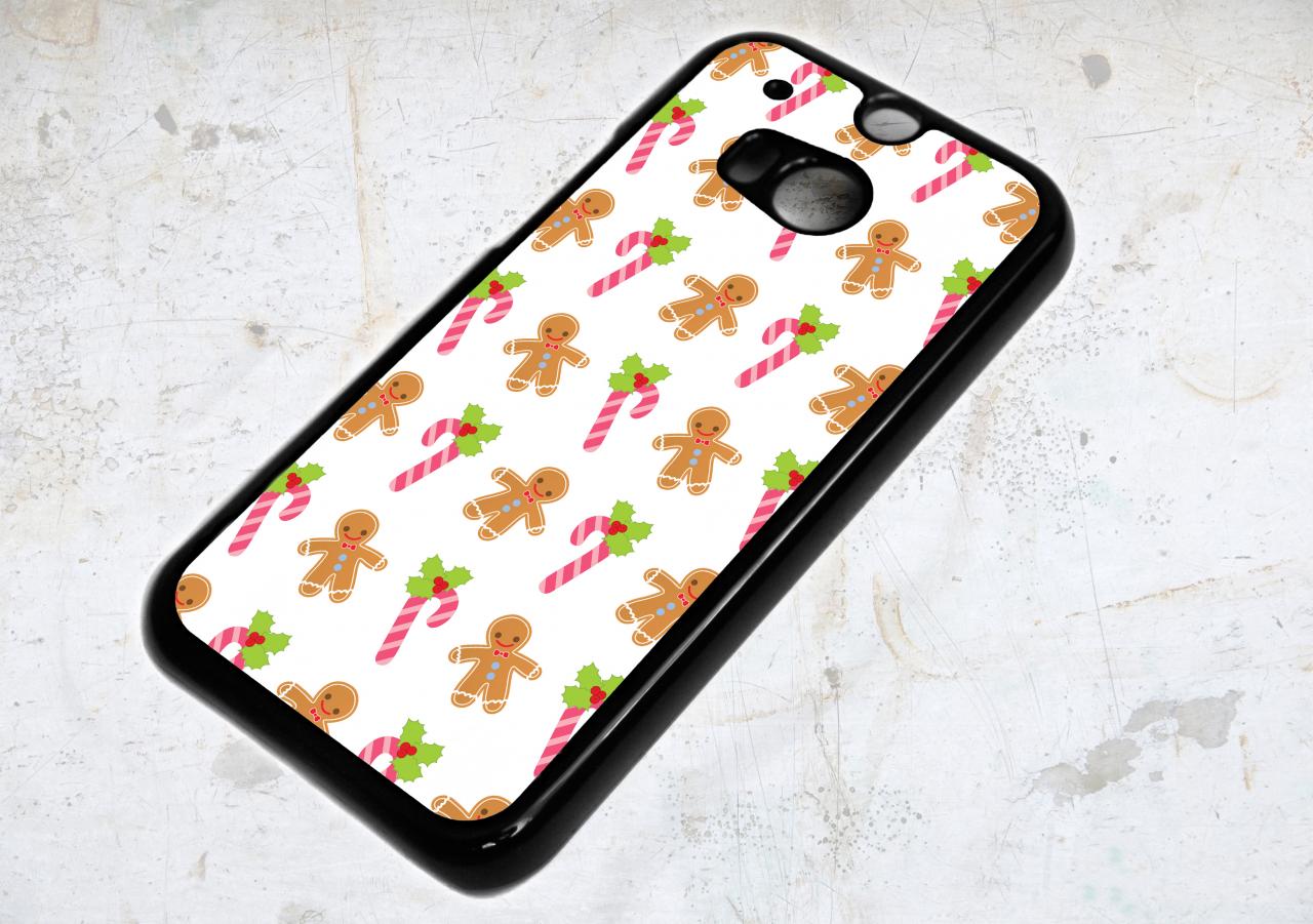 Htc One M8 Christmas Gingerbread Cookie Man Case