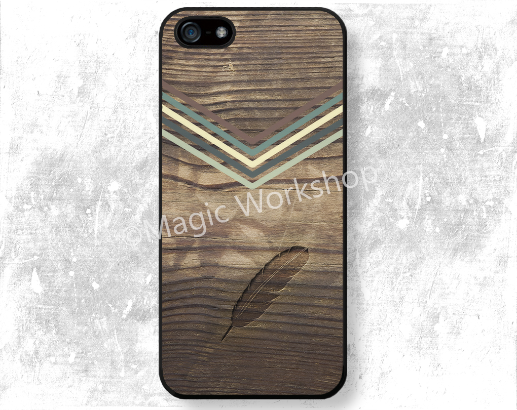 Iphone 4 4s 5 5s 5c 6 6 Plus Case, Iphone 4 4s 5 5s 5c 6 6 Plus Cover, Burned Feather On Wood Texture